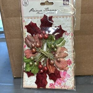 Prima handmade antique mistletoe six pieces new